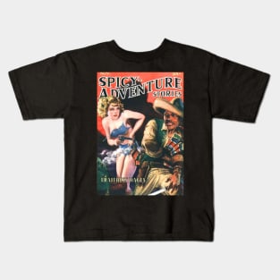 Spicey Adventure Stories cover Kids T-Shirt